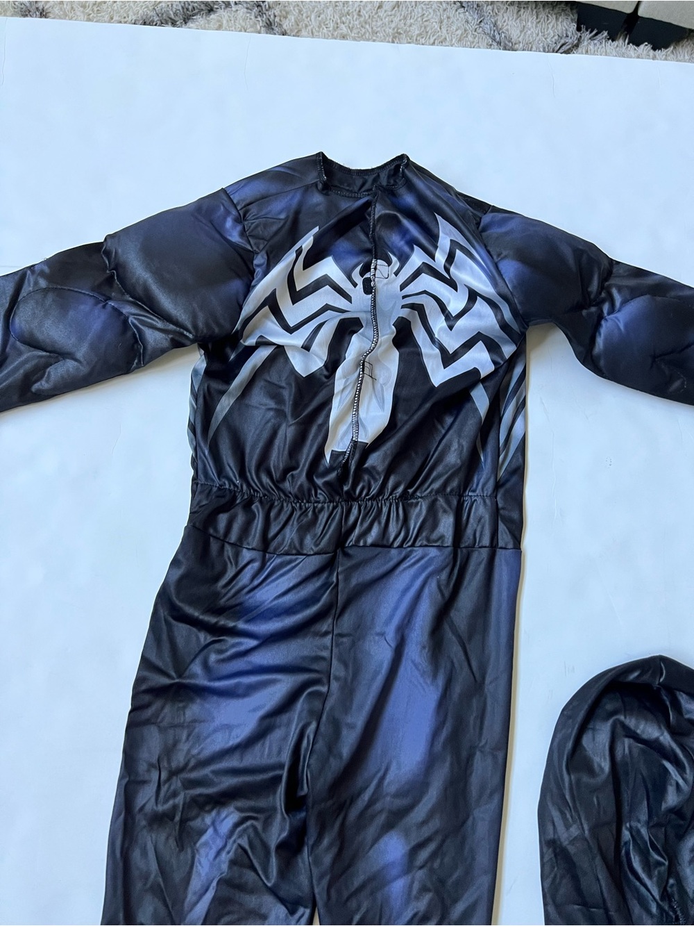 Jazwares Marvel Venom Child Costume Padded Muscles Jumpsuit Mask Small (4/7) - Picture 16 of 16